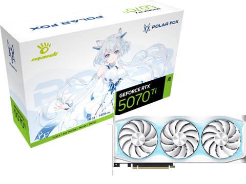 Manli Polar Fox GeForce RTX 5070 Ti OC 16GB GDDR7